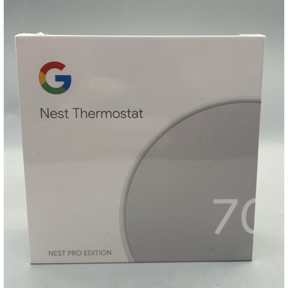 Google Nest Pro Thermostat Wi-Fi Thermostat - Snow - Sealed